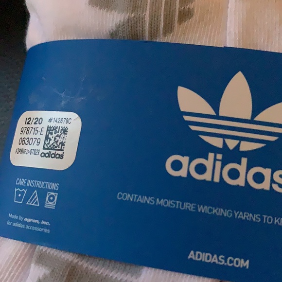 Adidas 6 pair white socks NWT - Picture 4 of 5